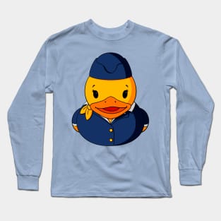 Female Pilot Rubber Duck Long Sleeve T-Shirt